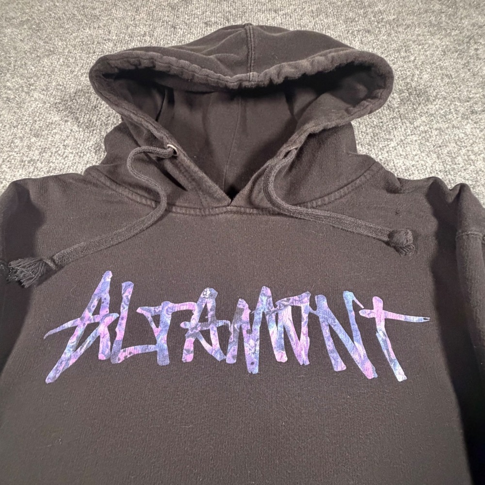 Altamont Skateboard Black Graffiti Logo  Black Seeatshirt Hoodie Mens Large